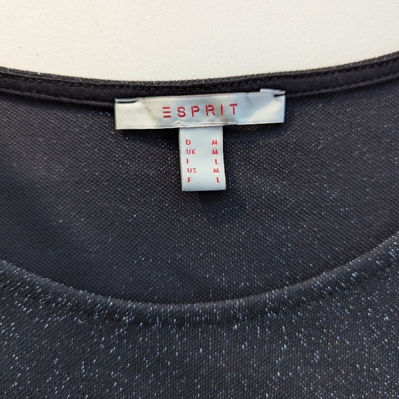 Esprit sparkly party dress, size medium LBD with ruffles - Picture 6 of 8